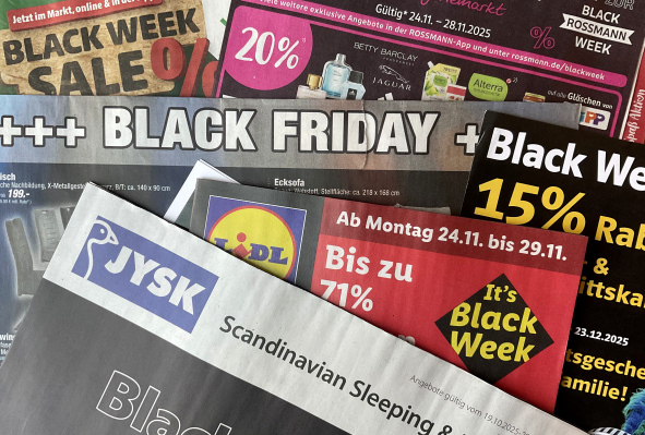 Black Week, Black Friday und Cyber Monday mit der Cyber Week stehen vor der Tür. Foto: Thomas Tjiang